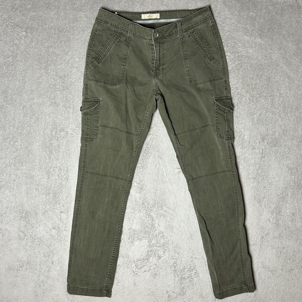 Vintage Green Women’s Levi Cargo Pants Size 6 Rare Skinny Combat Grunge Punk   - Picture 1 of 12